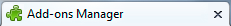 Add-ons Manager in a tab